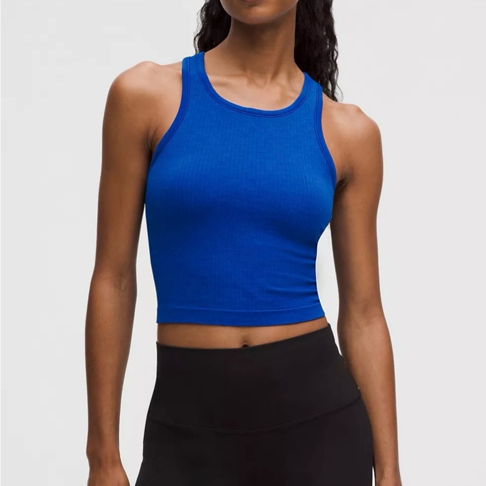 Ebb to Street Cropped Racerback Tank Lululemon Size 6 NWT